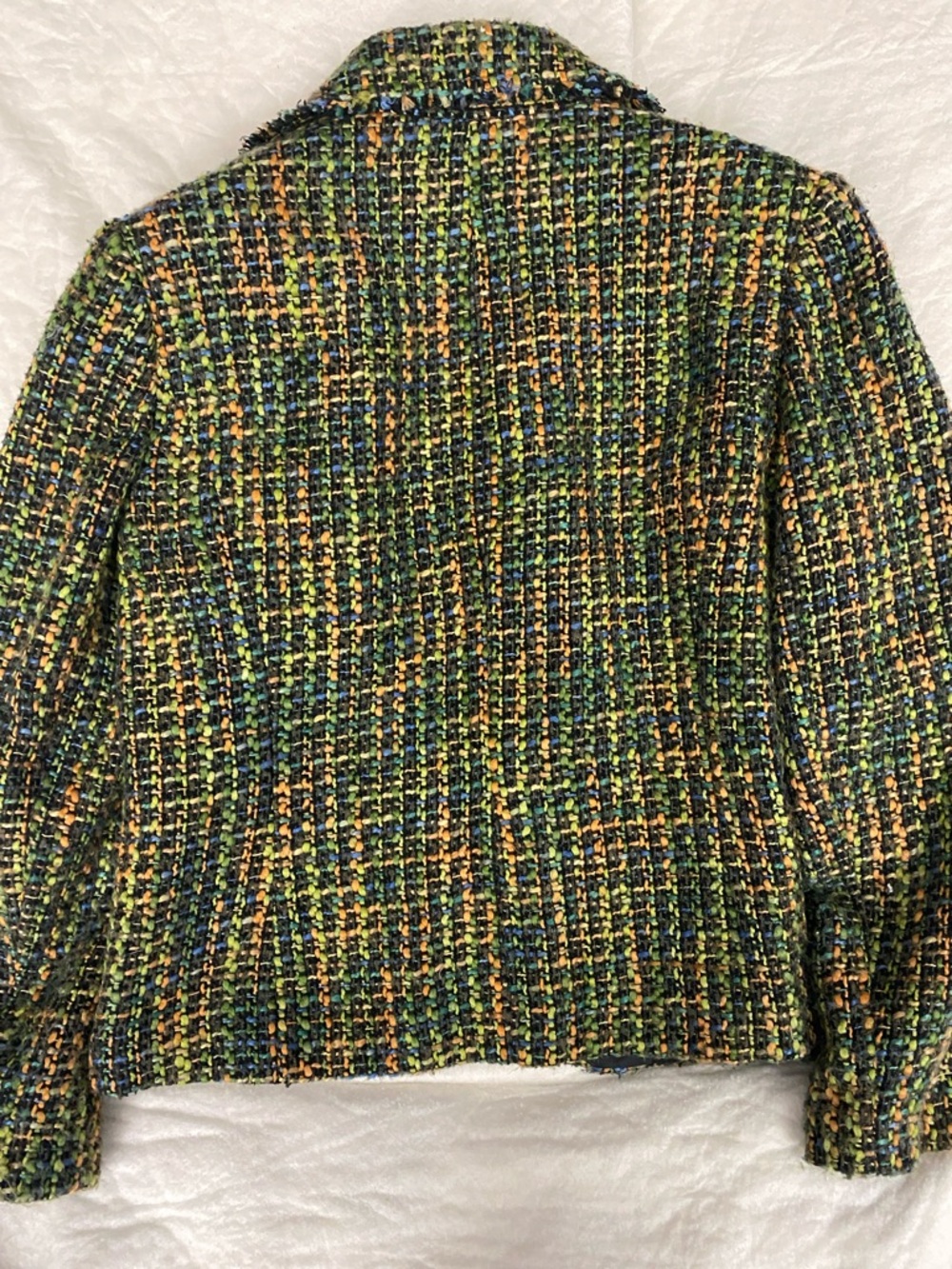 Requirements Green Multi Tweed Blazer Jacket - Picture 3 of 9